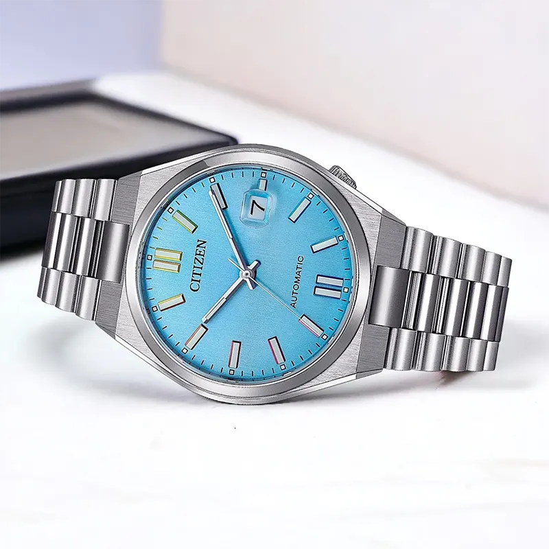 Citizen Tsuyosa Automatic Tiffany Blue Rainbow Hour Men’s Watch- NJ0151-53L